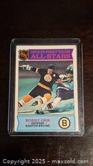 MaxSold Auction: 1975 Topps Bobby Orr All Star Hockey Card - Kingston (Ontario, Canada) SELLER MANAGED Downsizing Online Auction - Birchwood Drive