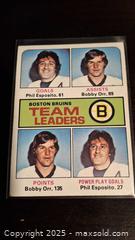 MaxSold Auction: 1975 Topps Boston Bruins Hockey Card - Kingston (Ontario, Canada) SELLER MANAGED Downsizing Online Auction - Birchwood Drive