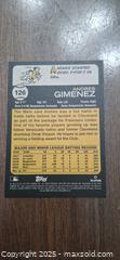 MaxSold Auction: Andres Gimenez Rookie Card - Kingston (Ontario, Canada) SELLER MANAGED Downsizing Online Auction - Birchwood Drive