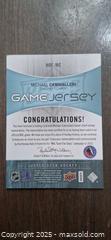 MaxSold Auction: Michael Cammalleri Game Used Jersey card - Kingston (Ontario, Canada) SELLER MANAGED Downsizing Online Auction - Birchwood Drive