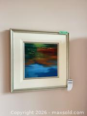 MaxSold Auction: Framed Painting of Canoe with Water Reflections, 20 x 20 in - Saanich (British Columbia, Canada) PARTNER MANAGED Moving Online Auction - Maplewood (CONDO)