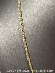 MaxSold Auction: 18” 10K GOLD Necklace - Marked  - Toronto (Ontario, Canada) SELLER MANAGED Reseller Online Auction - Chesswood Drive