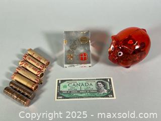 MaxSold Auction: 1967 $1 Canadian Bills, Canadian Pennies and More - Toronto (Ontario, Canada) SELLER MANAGED Reseller Online Auction - Chesswood Drive
