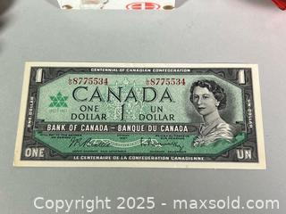 MaxSold Auction: 1967 $1 Canadian Bills, Canadian Pennies and More - Toronto (Ontario, Canada) SELLER MANAGED Reseller Online Auction - Chesswood Drive