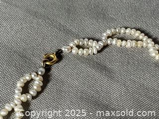 MaxSold Auction: 2-Strand Beaded FRESH WATER SEED PEARL Crochet Choker with 9CT GOLD Marked Clasp and More - Toronto (Ontario, Canada) SELLER MANAGED Reseller Online Auction - Chesswood Drive