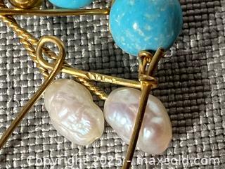 MaxSold Auction: (2) Pairs of 14K GOLD FRESH WATER PEARL Drop Earrings - Marked  - Toronto (Ontario, Canada) SELLER MANAGED Reseller Online Auction - Chesswood Drive