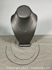 MaxSold Auction: (3) 925 SILVER Choker Necklaces - Marked  - Toronto (Ontario, Canada) SELLER MANAGED Reseller Online Auction - Chesswood Drive