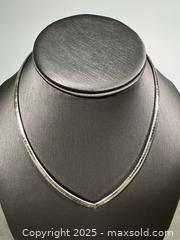 MaxSold Auction: (3) 925 SILVER Choker Necklaces - Marked  - Toronto (Ontario, Canada) SELLER MANAGED Reseller Online Auction - Chesswood Drive