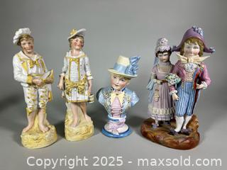MaxSold Auction: (4) Old German Bisque/Porcelain Hand Painted Figurines - Toronto (Ontario, Canada) SELLER MANAGED Reseller Online Auction - Chesswood Drive