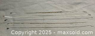 MaxSold Auction: (5) 925 SILVER Chokers/Necklaces - Marked  - Toronto (Ontario, Canada) SELLER MANAGED Reseller Online Auction - Chesswood Drive