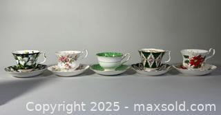 MaxSold Auction: (5) ROYAL ALBERT Bone China Teacup/Saucer Sets  - Toronto (Ontario, Canada) SELLER MANAGED Reseller Online Auction - Chesswood Drive