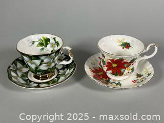 MaxSold Auction: (5) ROYAL ALBERT Bone China Teacup/Saucer Sets  - Toronto (Ontario, Canada) SELLER MANAGED Reseller Online Auction - Chesswood Drive