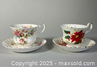 MaxSold Auction: (5) ROYAL ALBERT Bone China Teacup/Saucer Sets  - Toronto (Ontario, Canada) SELLER MANAGED Reseller Online Auction - Chesswood Drive