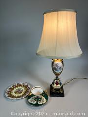 MaxSold Auction: Antique CARL LARSEN Signed Austrian Hand Painted Porcelain Table Lamp and More  - Toronto (Ontario, Canada) SELLER MANAGED Reseller Online Auction - Chesswood Drive