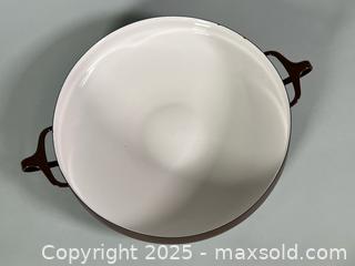MaxSold Auction: DANSK Kobenstyle Brown Enamel Paella Pan  - Toronto (Ontario, Canada) SELLER MANAGED Reseller Online Auction - Chesswood Drive