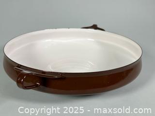 MaxSold Auction: DANSK Kobenstyle Brown Enamel Paella Pan  - Toronto (Ontario, Canada) SELLER MANAGED Reseller Online Auction - Chesswood Drive