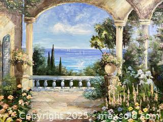 MaxSold Auction: Framed G RONALD Signed Oil Painting on Canvas  - Toronto (Ontario, Canada) SELLER MANAGED Reseller Online Auction - Chesswood Drive