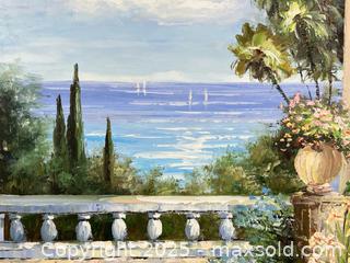 MaxSold Auction: Framed G RONALD Signed Oil Painting on Canvas  - Toronto (Ontario, Canada) SELLER MANAGED Reseller Online Auction - Chesswood Drive