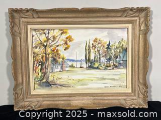 MaxSold Auction: Framed MARCEL S Signed Watercolour Painting  - Toronto (Ontario, Canada) SELLER MANAGED Reseller Online Auction - Chesswood Drive