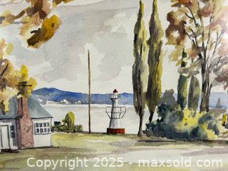 MaxSold Auction: Framed MARCEL S Signed Watercolour Painting  - Toronto (Ontario, Canada) SELLER MANAGED Reseller Online Auction - Chesswood Drive