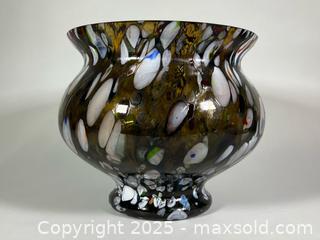 MaxSold Auction: Large Murano Style Rainbow Hand Blown Glass Centrepiece Bowl - Toronto (Ontario, Canada) SELLER MANAGED Reseller Online Auction - Chesswood Drive