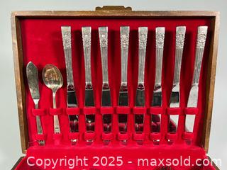 MaxSold Auction: MCM Community Silver Plated Flatware Set with (2) Chests - Toronto (Ontario, Canada) SELLER MANAGED Reseller Online Auction - Chesswood Drive