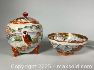 MaxSold Auction: Old Japanese Kutani Hand Painted Porcelainware - Toronto (Ontario, Canada) SELLER MANAGED Reseller Online Auction - Chesswood Drive