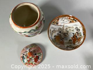 MaxSold Auction: Old Japanese Kutani Hand Painted Porcelainware - Toronto (Ontario, Canada) SELLER MANAGED Reseller Online Auction - Chesswood Drive