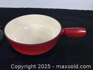 MaxSold Auction: Open Box 9-PCE Lugano CAST IRON Cheese Fondue Set - Toronto (Ontario, Canada) SELLER MANAGED Reseller Online Auction - Chesswood Drive