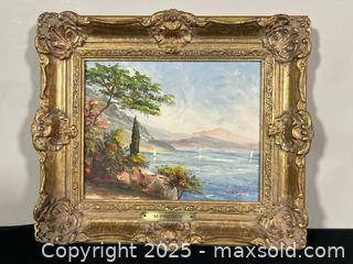 MaxSold Auction: Ornately Framed M PREGER Signed Oil Painting on Board - Toronto (Ontario, Canada) SELLER MANAGED Reseller Online Auction - Chesswood Drive
