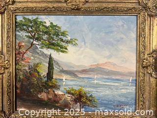 MaxSold Auction: Ornately Framed M PREGER Signed Oil Painting on Board - Toronto (Ontario, Canada) SELLER MANAGED Reseller Online Auction - Chesswood Drive