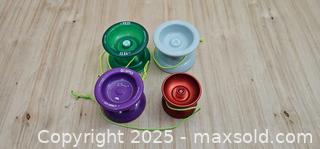 MaxSold Auction: Lot of 4 Yo Yo's  - Thorold (Ontario, Canada) SELLER MANAGED Downsizing Online Auction - Carleton Street North