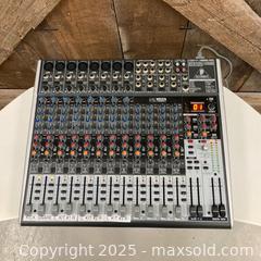 MaxSold Auction: Behringer Xenex X2222 USB Mixing Board and Interface with Built-In Effects - Toronto (Ontario, Canada) SELLER MANAGED Commercial Liquidation Online Auction - Clinton Street