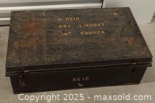 MaxSold Auction:  Antique Military Chest 2 - Toronto (Ontario, Canada) SELLER MANAGED Downsizing Online Auction - Torbarrie Road (STORAGE)