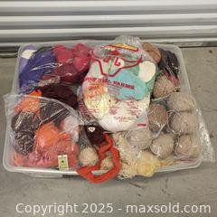 MaxSold Auction: Bin Full Of Yarn  - Toronto (Ontario, Canada) SELLER MANAGED Downsizing Online Auction - Torbarrie Road (STORAGE)