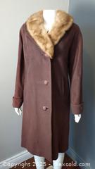 MaxSold Auction: Vintage Brown Coat With Fur Collar - Toronto (Ontario, Canada) SELLER MANAGED Downsizing Online Auction - Torbarrie Road (STORAGE)