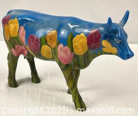 MaxSold Auction: Cow Figurine with Hand Painted Tulips from The Netherlands  - Campbell (California, USA) PARTNER MANAGED Estate Sale Online Auction - Dell Avenue