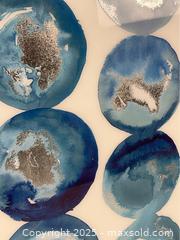 MaxSold Auction: Framed Abstract Wall Art of Blue Spheres - Campbell (California, USA) PARTNER MANAGED Estate Sale Online Auction - Dell Avenue