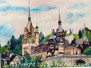 MaxSold Auction: Framed Art Pele’s Castle in Romania - Campbell (California, USA) PARTNER MANAGED Estate Sale Online Auction - Dell Avenue