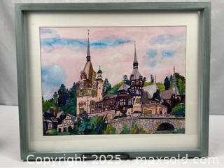 MaxSold Auction: Framed Art Pele’s Castle in Romania - Campbell (California, USA) PARTNER MANAGED Estate Sale Online Auction - Dell Avenue