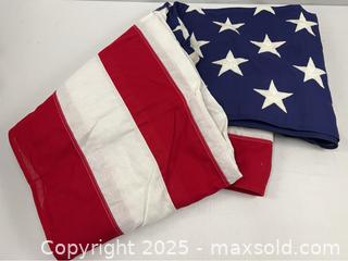 MaxSold Auction: Large 100% Cotton American Flag - Campbell (California, USA) PARTNER MANAGED Estate Sale Online Auction - Dell Avenue