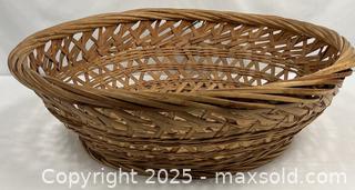 MaxSold Auction: Large Boho Chic Woven Basket - Campbell (California, USA) PARTNER MANAGED Estate Sale Online Auction - Dell Avenue