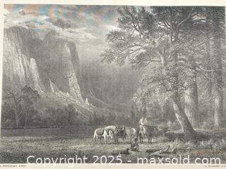 MaxSold Auction: Limited Edition Reprint of Yosemite Valley Etchhing - Campbell (California, USA) PARTNER MANAGED Estate Sale Online Auction - Dell Avenue