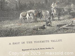 MaxSold Auction: Limited Edition Reprint of Yosemite Valley Etchhing - Campbell (California, USA) PARTNER MANAGED Estate Sale Online Auction - Dell Avenue