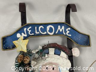 MaxSold Auction: Metal Santa and Sled Welcome Sign - Campbell (California, USA) PARTNER MANAGED Estate Sale Online Auction - Dell Avenue