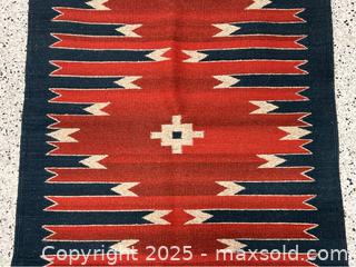 MaxSold Auction: Navajo Southwestern Kilim Rug - Campbell (California, USA) PARTNER MANAGED Estate Sale Online Auction - Dell Avenue