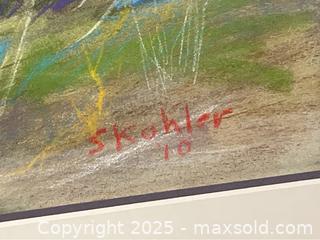 MaxSold Auction: Original Plein Air Pastel Painting of Forest Scene - Campbell (California, USA) PARTNER MANAGED Estate Sale Online Auction - Dell Avenue