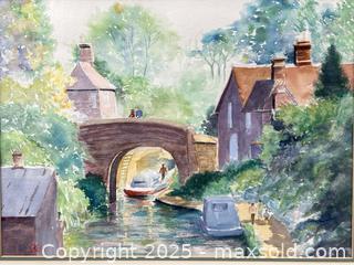 MaxSold Auction: Original Watercolor of a Riverboat Scene - Campbell (California, USA) PARTNER MANAGED Estate Sale Online Auction - Dell Avenue