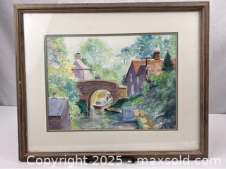 MaxSold Auction: Original Watercolor of a Riverboat Scene - Campbell (California, USA) PARTNER MANAGED Estate Sale Online Auction - Dell Avenue