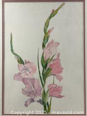 MaxSold Auction: Original Watercolor of an Iris - Campbell (California, USA) PARTNER MANAGED Estate Sale Online Auction - Dell Avenue